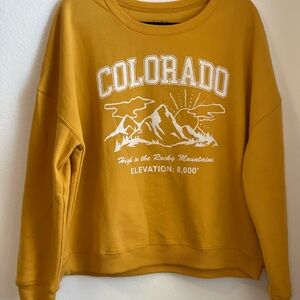 Yellow Colorado Graphic‎ Women's Sweater